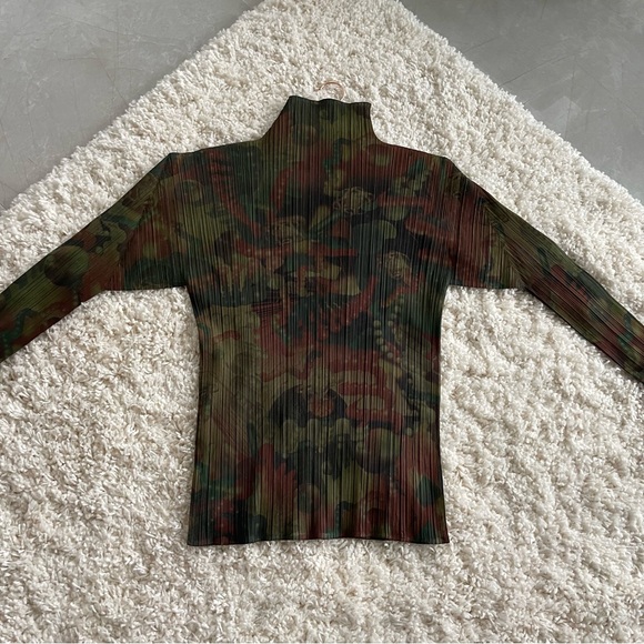 Archive RARE Vintage 1996 Print Pleats Please Issey Miyake Kiwami LongSleeve Top - Picture 5 of 7